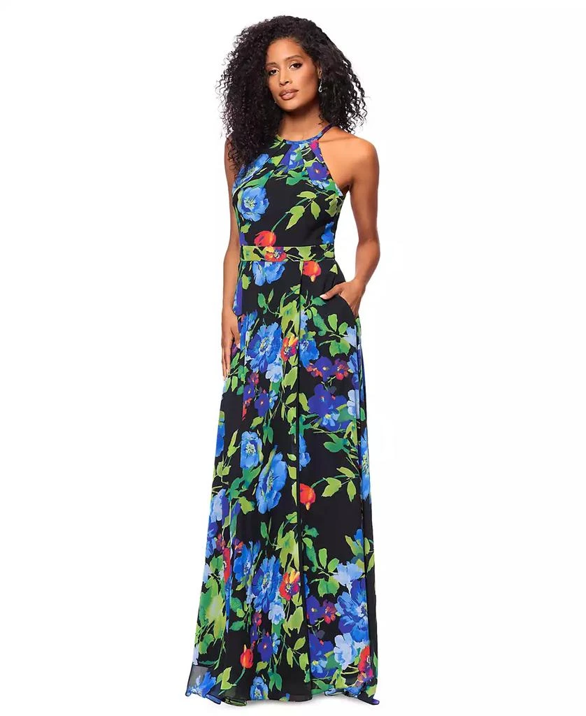 Betsy & Adam Women's Printed Chiffon Halter-Neck Gown  On Sale Now with Up  to 61% Off | Discover Exclusive Deals & Savings at BeyondStyle  Authentic  Betsy & Adam dress|women's fashion|dresses