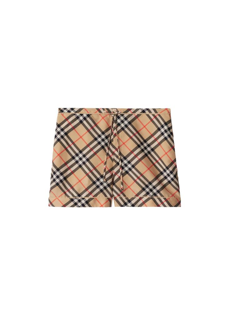 Burberry Check silk pyjama shorts
