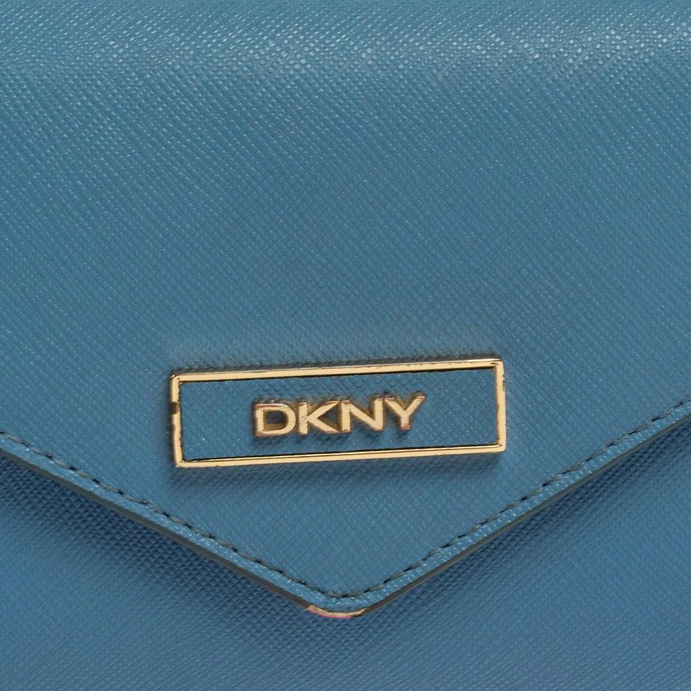 DKNY Dkny Blue/pink Leather Long Trifold Wallet 4