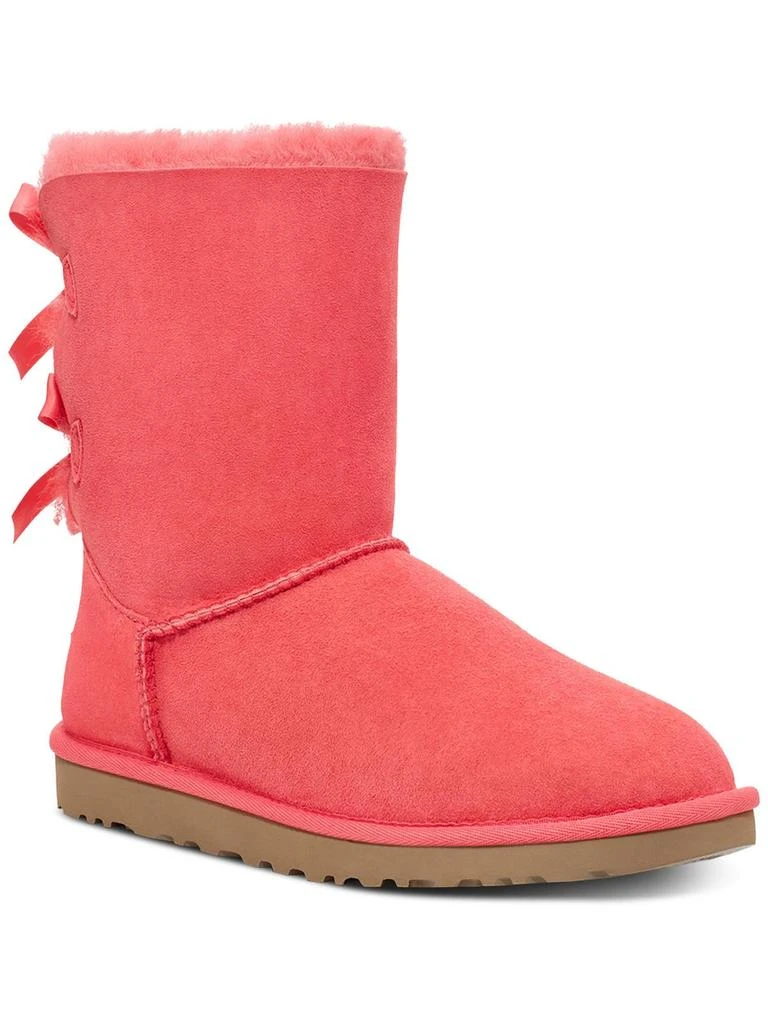 UGG Bailey Bow II Womens Suede Shearling Winter Boots 6