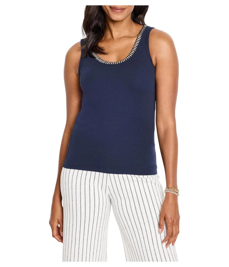 NIC+ZOE Shimmer Trimmed Tank 1