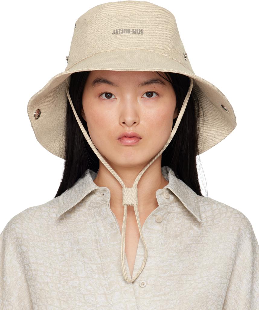 jacquemus Le bob Ahaut ベージュ Jacquemus - Le Bob Artichaut Bucket Hat | HBX - Globally