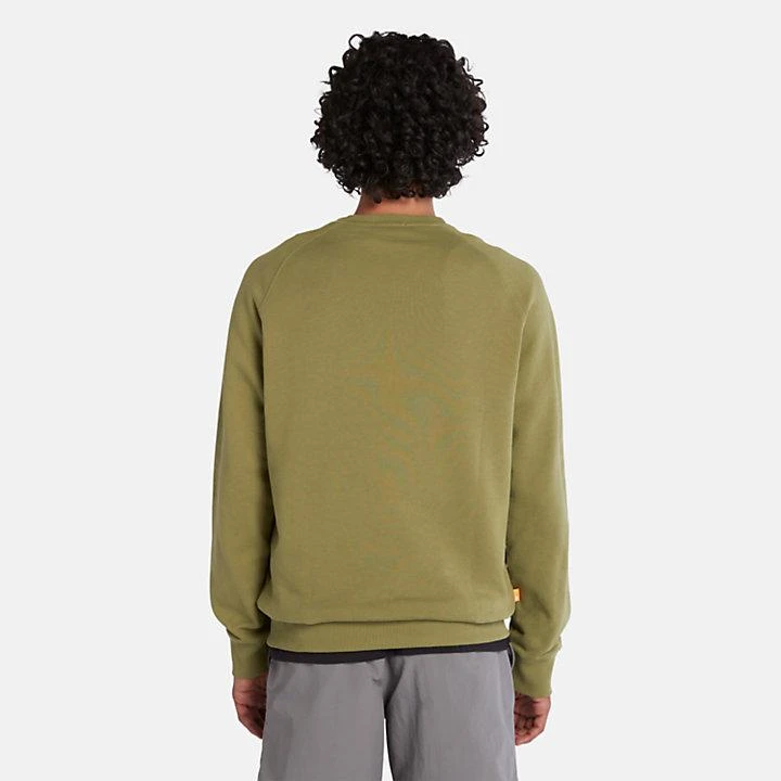 Timberland Modern Wash Logo Sweatshirt for Men in Green 5