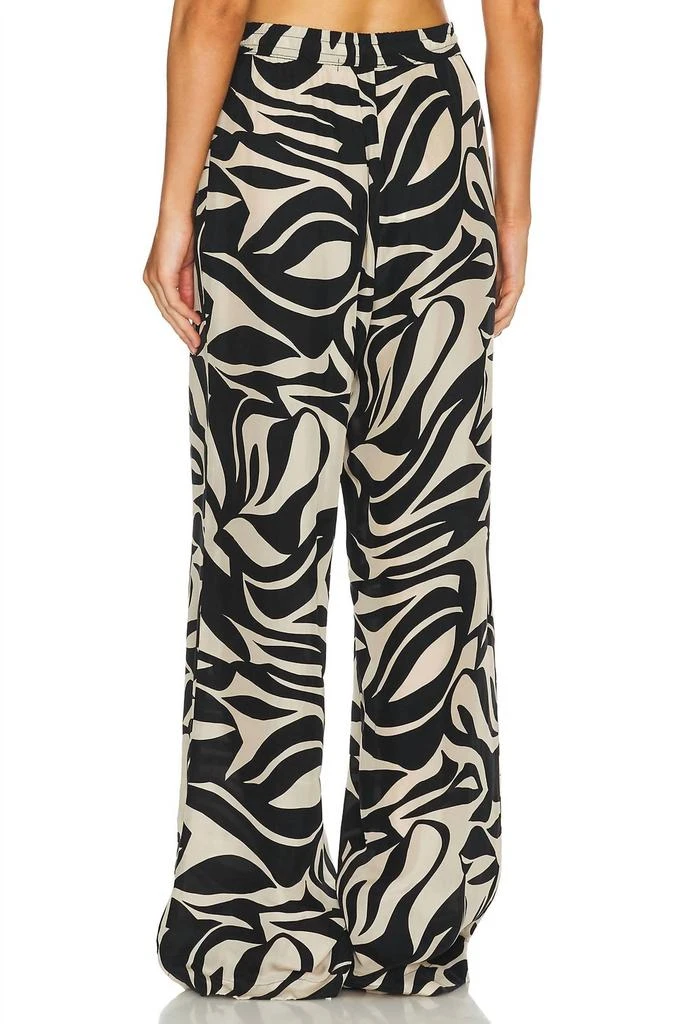 Enza Costa Enza Costa - Resort Printed Cupro Wide Leg Pants 3