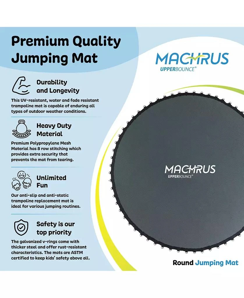 PlexaLife Trampoline Replacement Mat with Sturdy 72 V-Rings - Compatible w/ 12ft Round Frame 
5.5" Springs - Ultra Durable PP Mat w/ High Elasticity 5