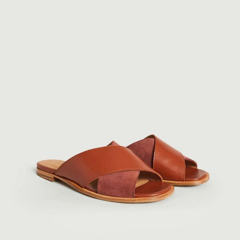 L'Exception Paris Rémie suede open-toe mules L'Exception x Anthology Wine L'EXCEPTION PARIS 3