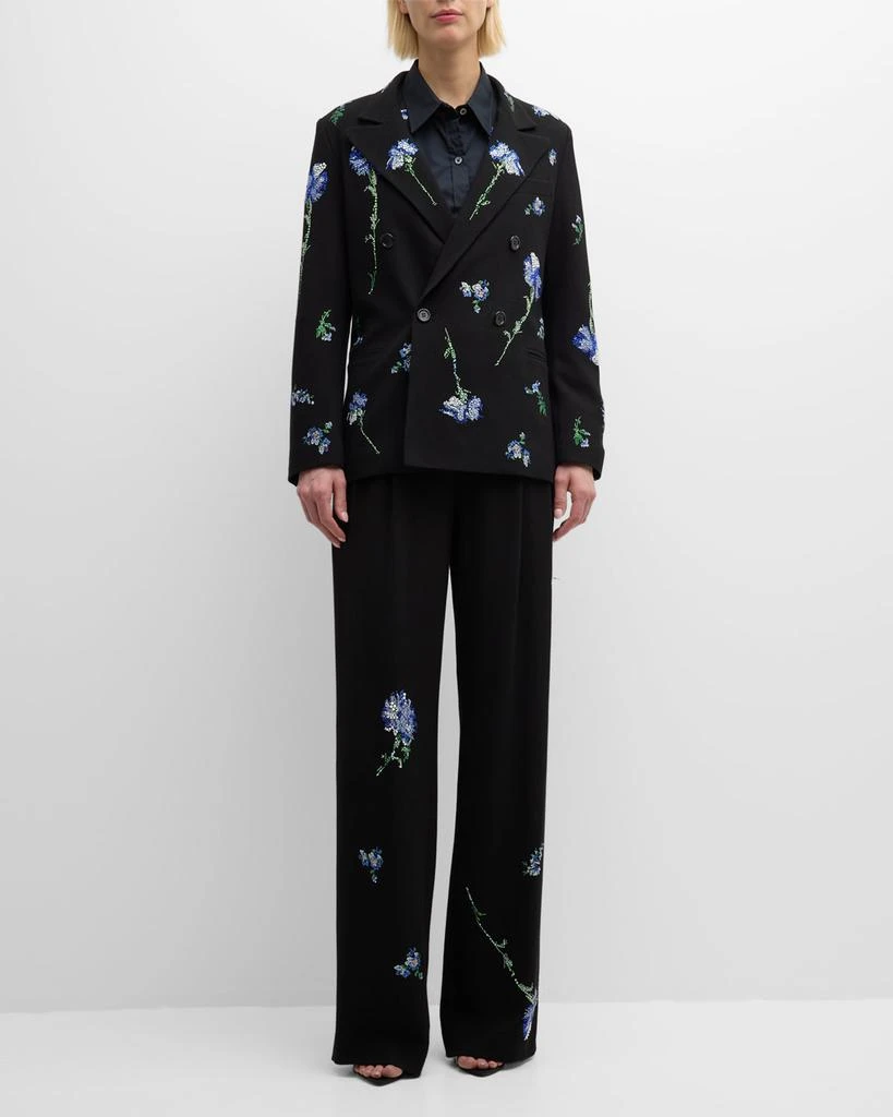 Libertine Cecil Beaton Carnation Embellished Double-Breasted Jacket 2