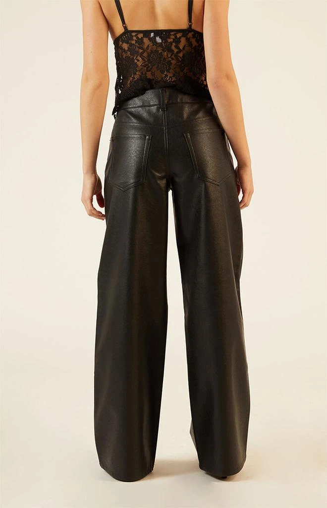 LA Hearts Faux Leather Wide Leg Pants 4