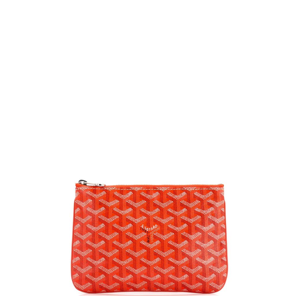 Goyard Senat Zip Pouch Coated Canvas MM