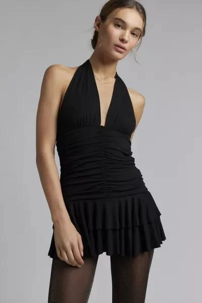 Urban Outfitters UO Dee Drop Waist Halter Romper 1
