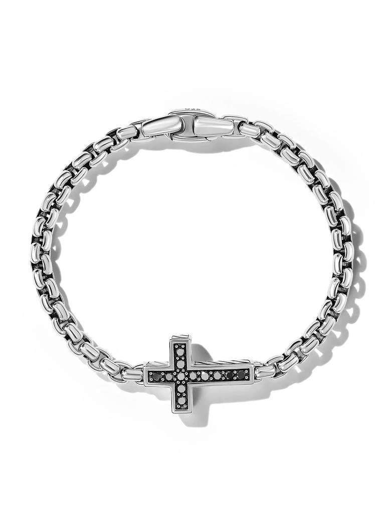 David Yurman Pavé Cross Bracelet in Sterling Silver 2