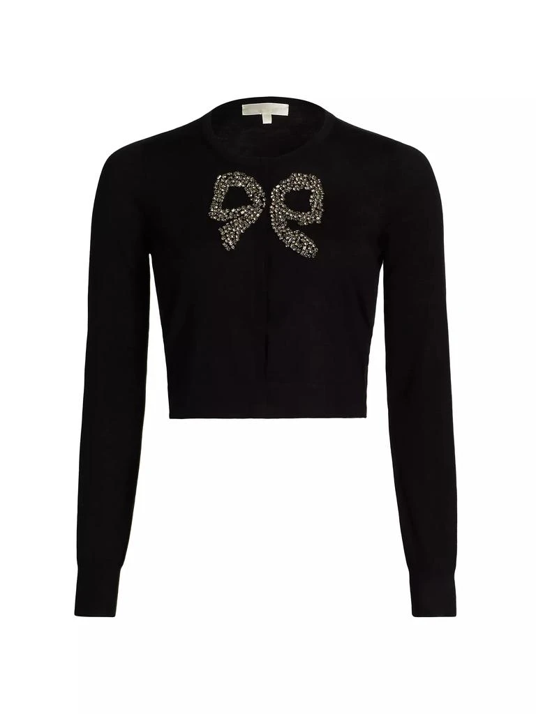 LOVESHACKFANCY Modine Embellished Bow Cardigan 1