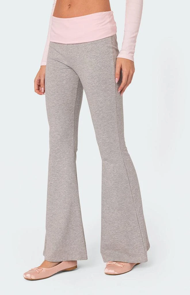 Edikted Molly Contrast Flared Leggings 2