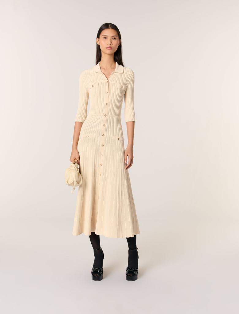 Maje Maje Woman's viscose Sequin knit midi dress for Spring/Summer