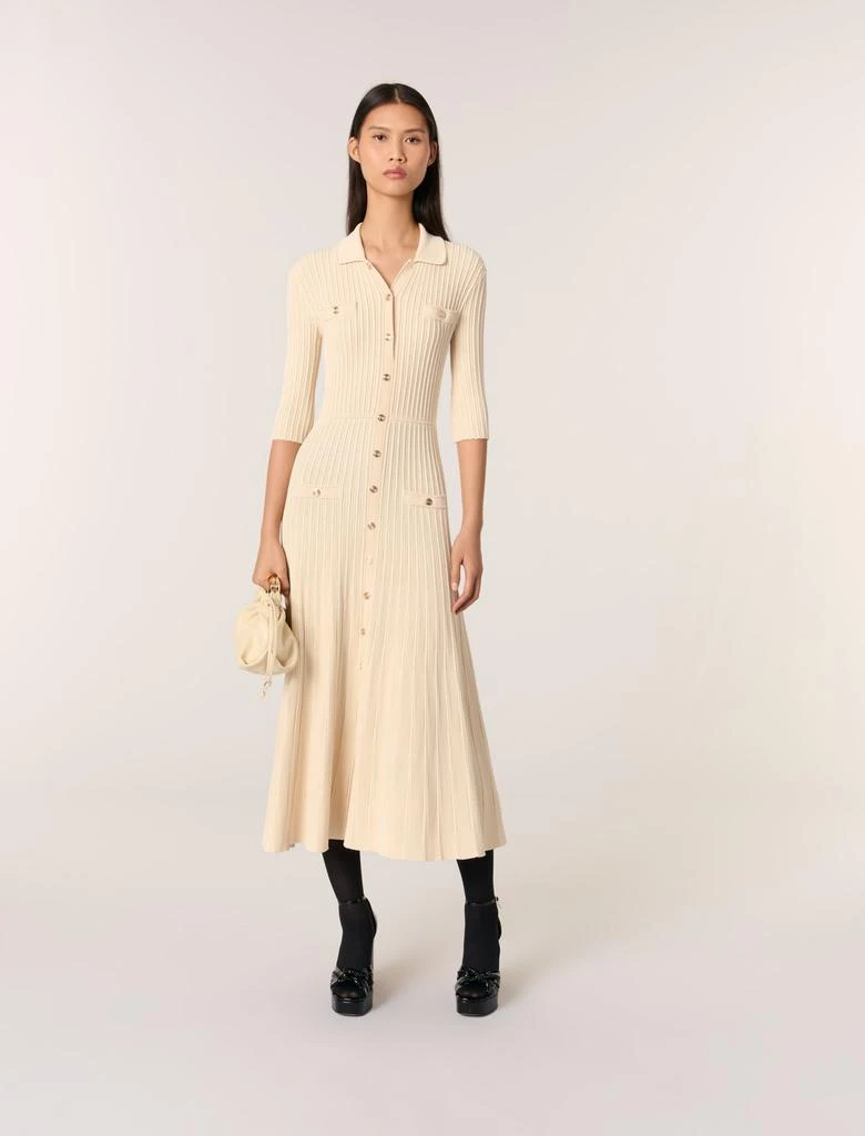 Maje Maje Woman's viscose Sequin knit midi dress for Spring/Summer 1