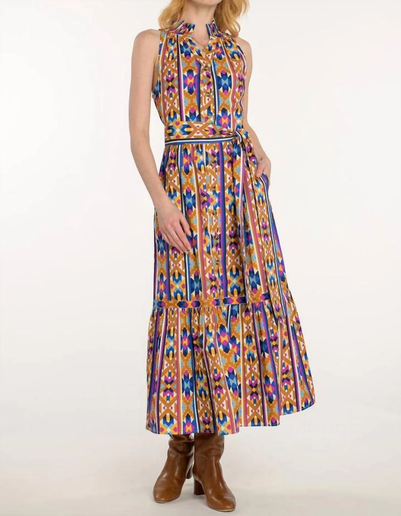 Elizabeth and James Navaho Button Down Dress In Multi 1