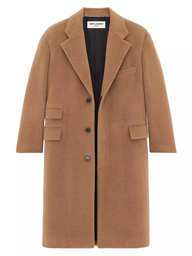 Yves Saint Laurent Oversized Coat in Wool 2