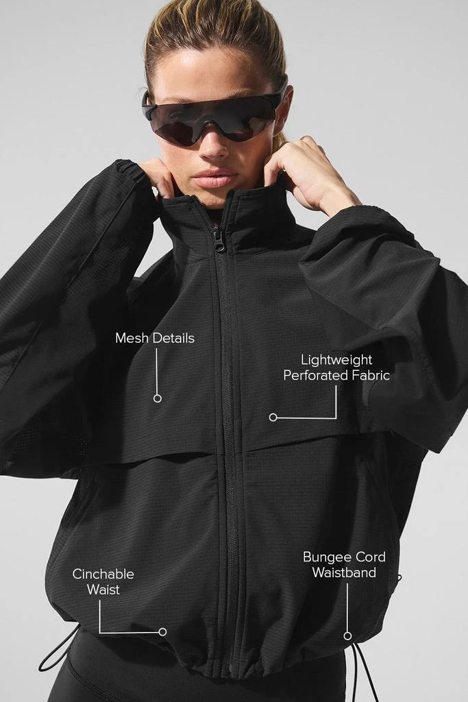Alo Sport Star Full Zip Jacket - Black 2