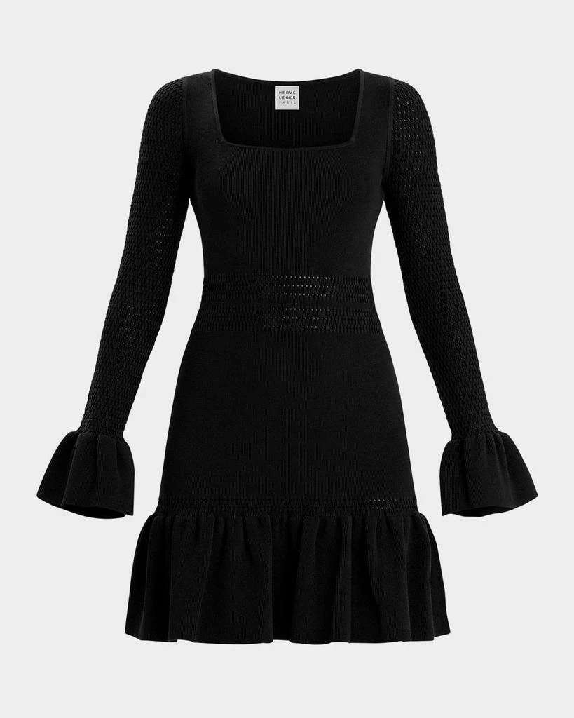 Herve Leger Women's THE Colette DRESS - Black - Size XL