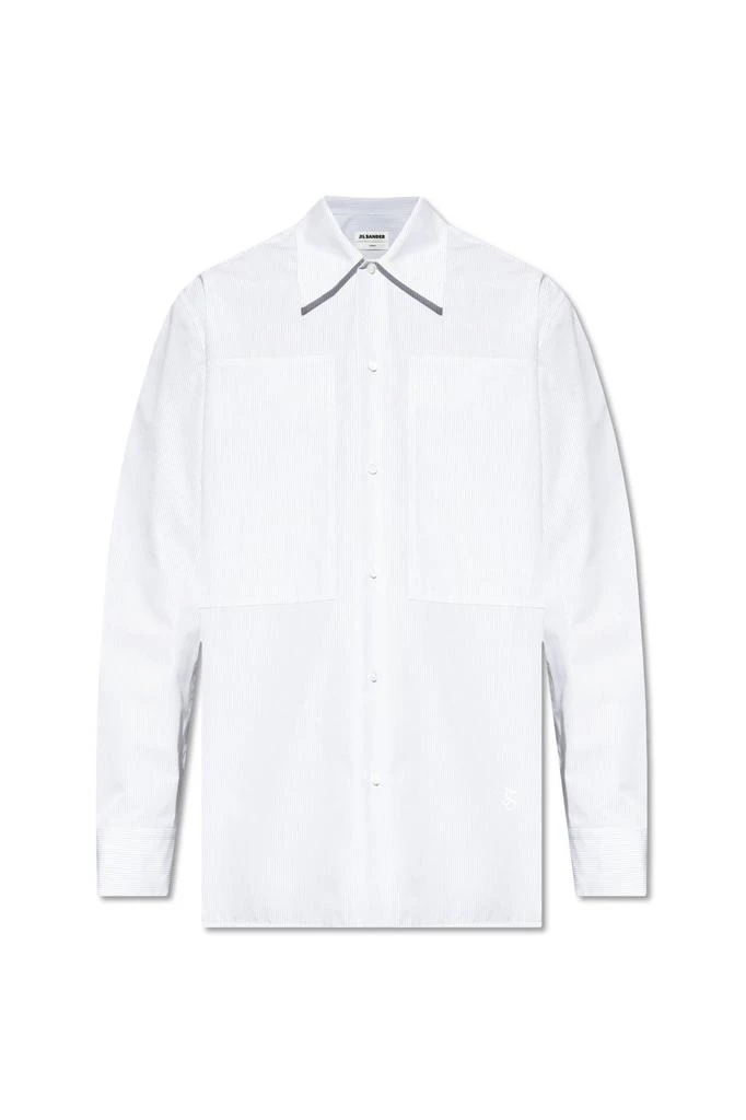 Jil Sander Jil Sander Striped Long-Sleeved Shirt from Cettire