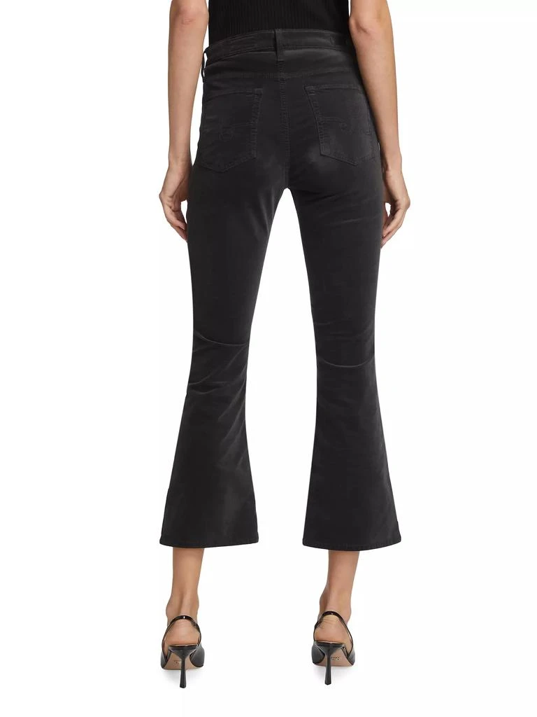 AG Jeans Farrah Velvet Cropped Boot-Cut Pants 5