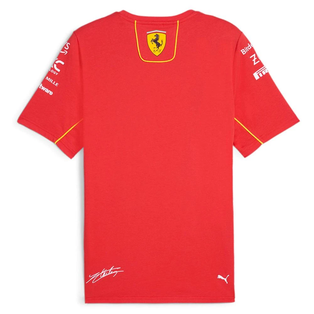 Puma Scuderia Ferrari Leclerc Logo Crew Neck Short Sleeve T-Shirt 4