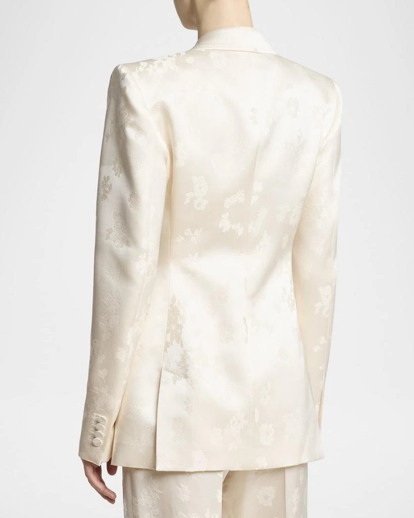 Gabriela Hearst Aleah Floral Silk Jacquard Double-Breasted Blazer Jacket 3