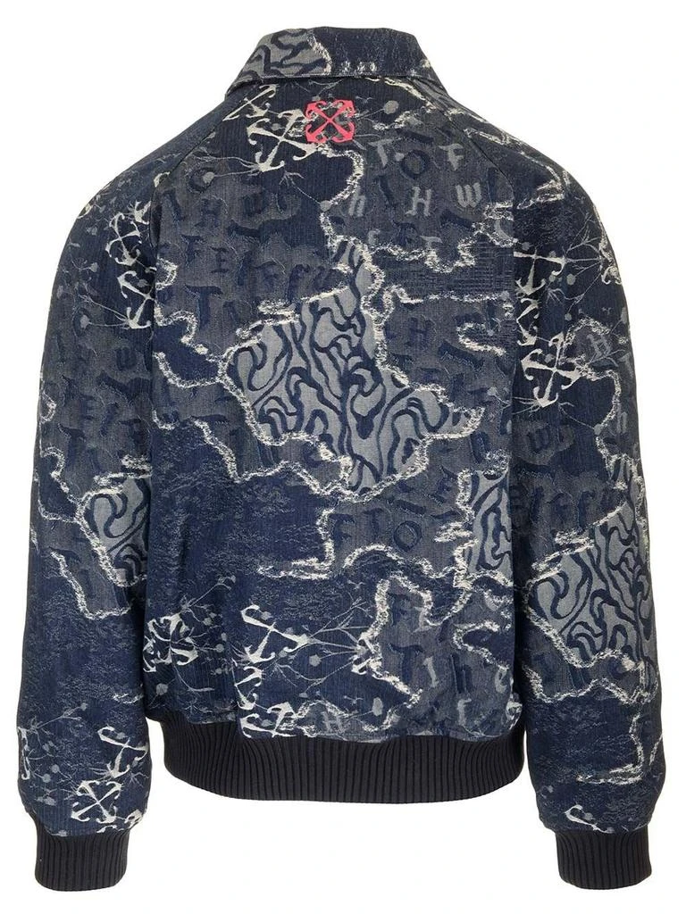 Off-White Off-White Jacquard Zip-Up Bomber Jacket 2