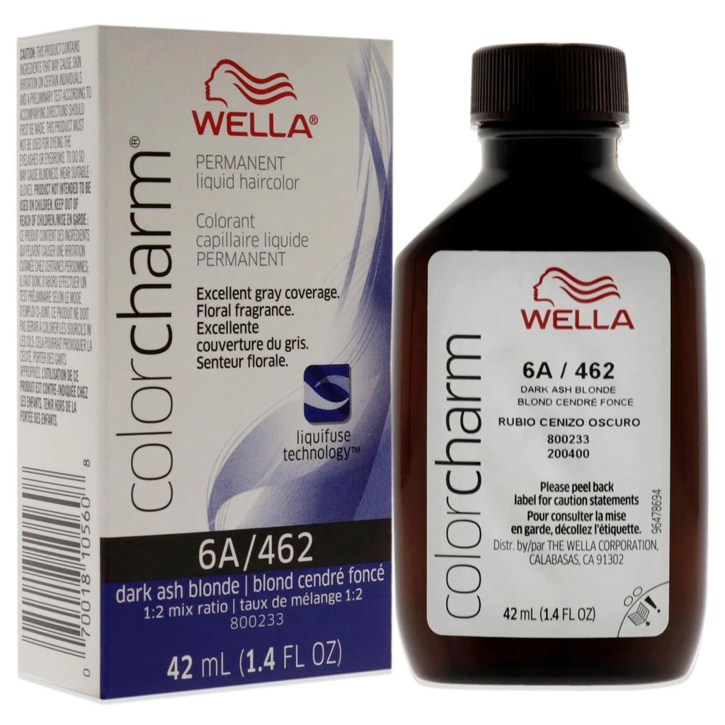 Wella Color Charm Permanent Liquid Haircolor - 462 6A Dark Ash Blonde by  for Unisex - 1.4 oz Hair Color 3