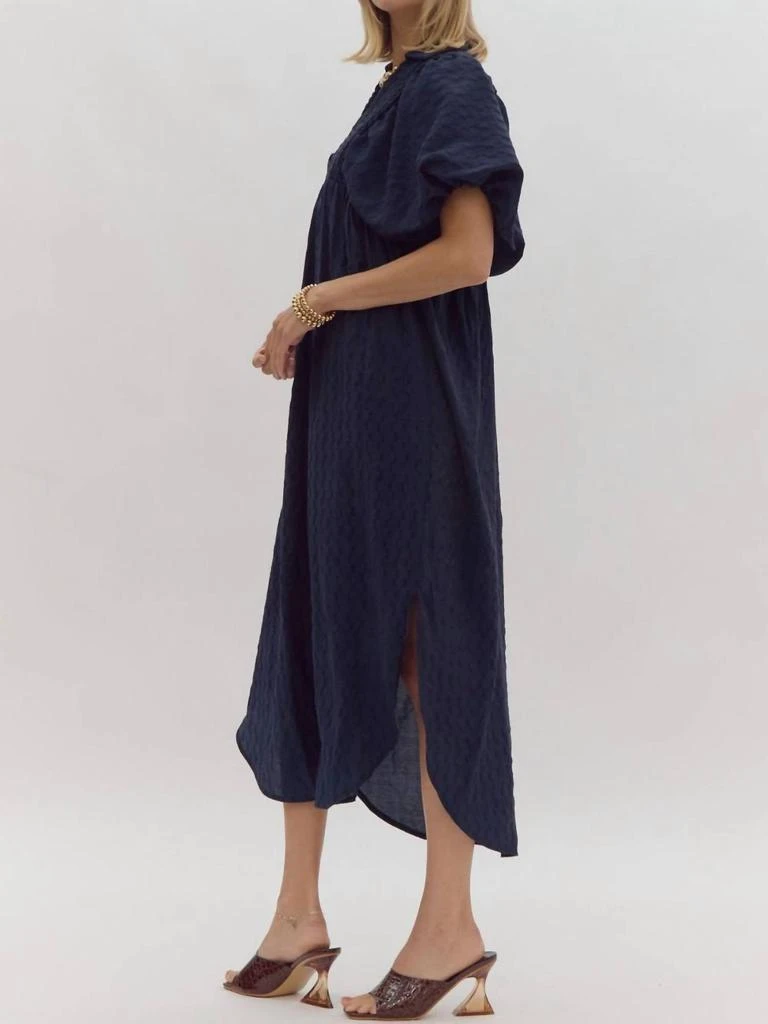 Entro - Textured Puff Sleeve Midi Dress On Sale Now with Up to 44% Off | Discover Exclusive Deals & Savings at BeyondStyle Authentic entro women > dresses > midi|4070912552|blue|clothing|dresses|midi |polyester|textured|women Entro - Textured Puff Sleeve Midi Dress On Sale Now with Up to 44% Off | Discover Exclusive Deals & Savings at BeyondStyle Authentic entro women > dresses > midi|4070912552|blue|clothing|dresses|midi |polyester|textured|women