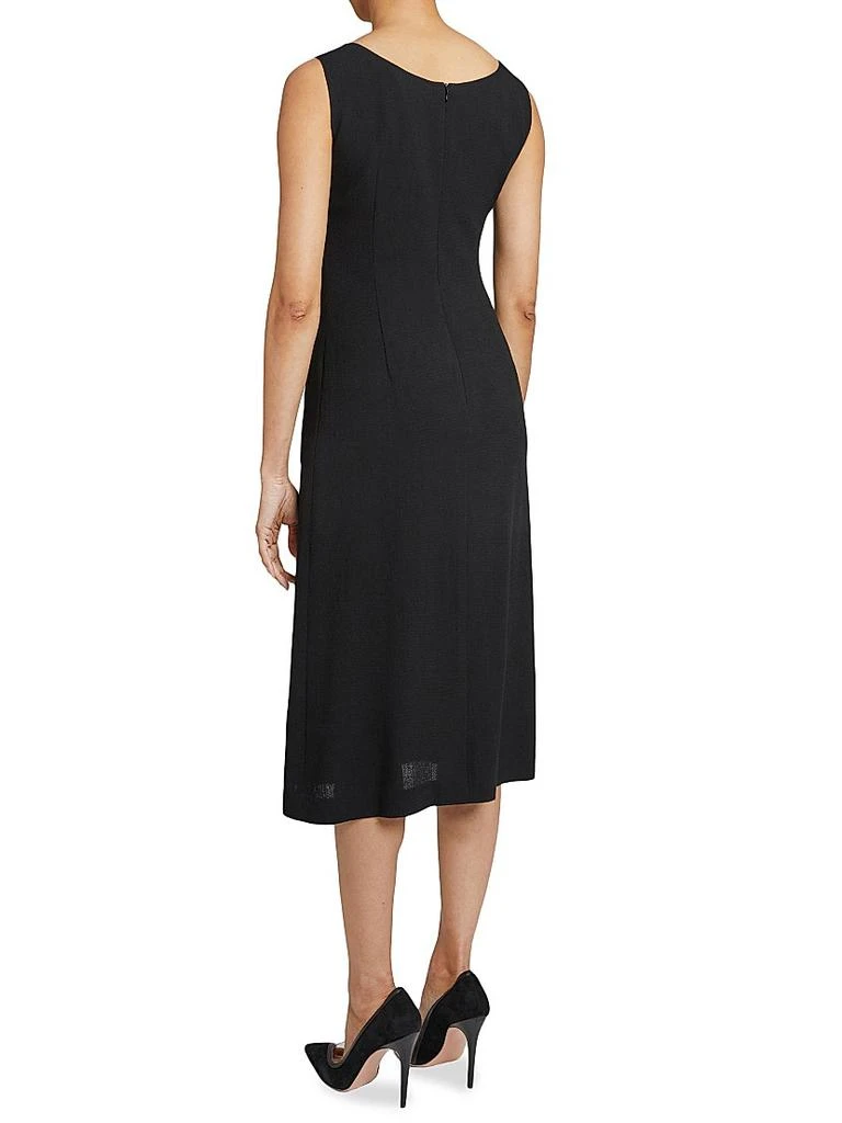 Santorelli Virgin Wool A-Line Midi-Dress 3