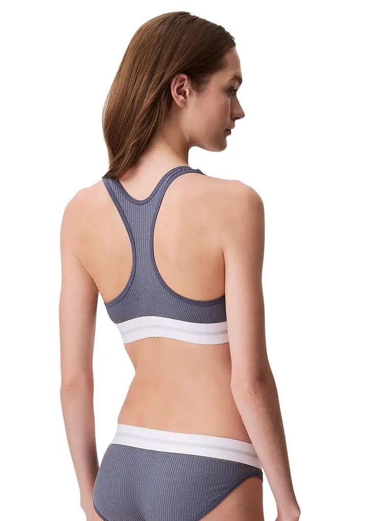 Calvin Klein Modern Rib Lined Racerback Bralette 2
