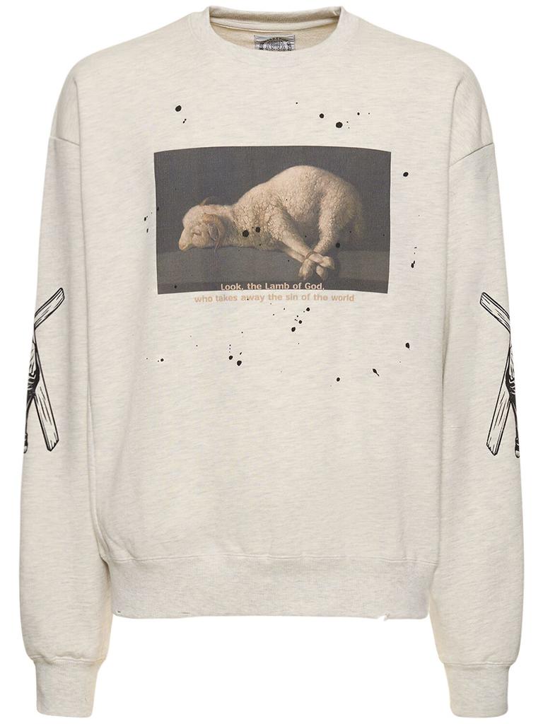 SOMEIT Sacrifice Vintage Cotton Crew Sweatshirt