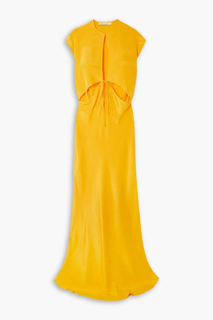 Christopher Esber Triquetra cutout silk-satin maxi dress 1