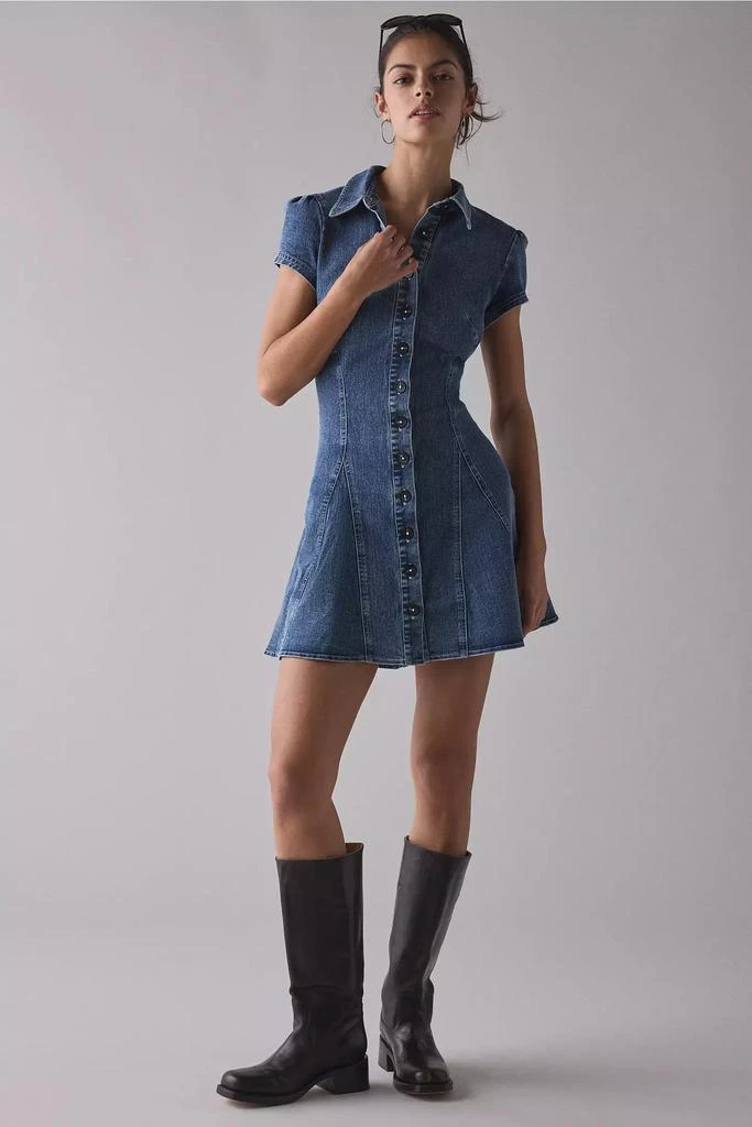Shop BDG For Keeps Seamed Button Front Denim Mini Dress on Sale at  BeyondStyle  Get 58% Off BDG For Keeps Seamed Button Front Denim Mini Dress  with Limited-Time Flash Deals, Exclusive