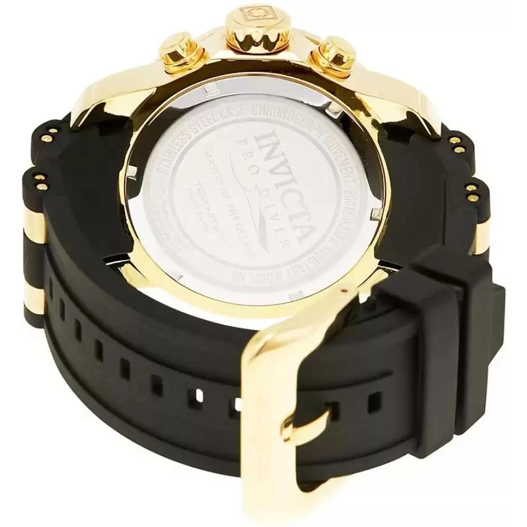 Invicta Invicta Men's Chronograph Watch - Pro Diver Steel & Polyurethane Strap Champagne Dial 4