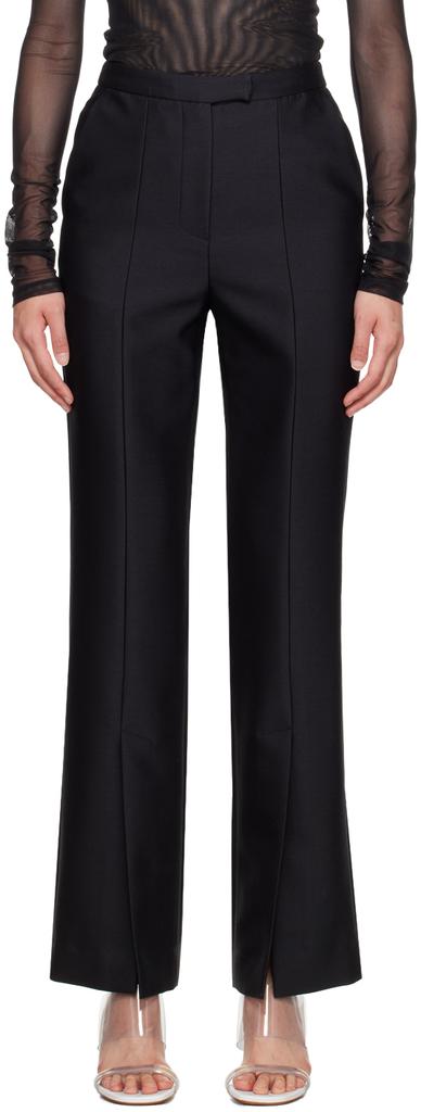 LVIR Black Slit Trousers