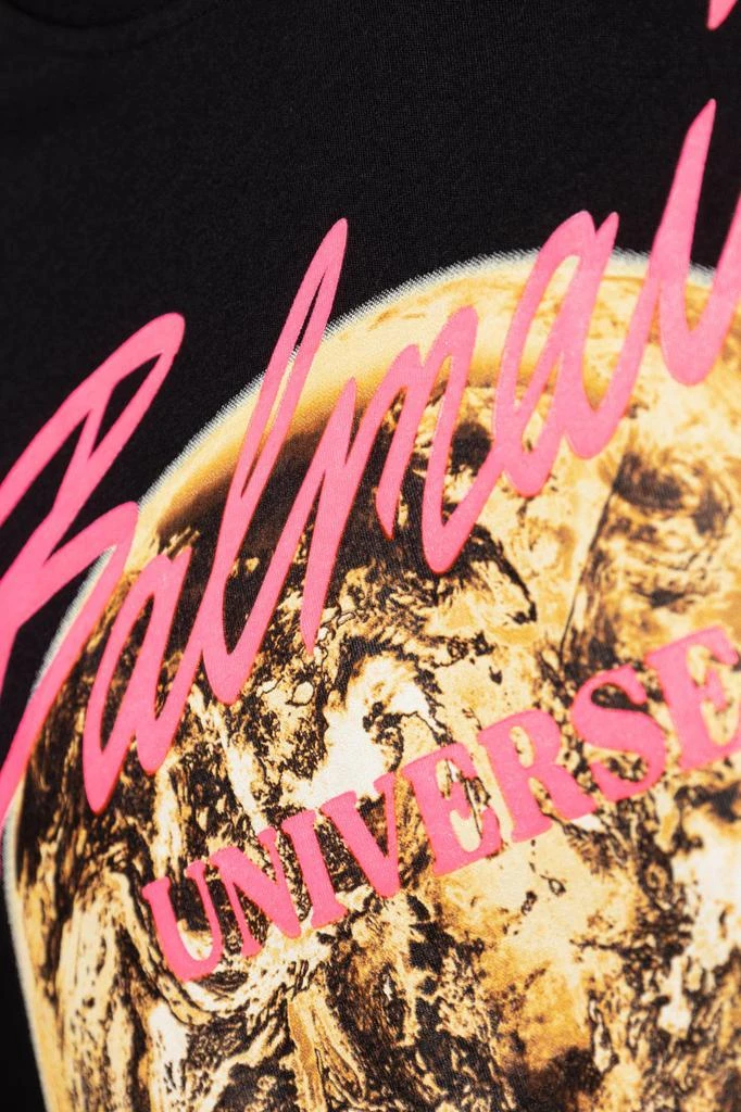Balmain Balmain Universe Logo Printed And Planet T-Shirt 3