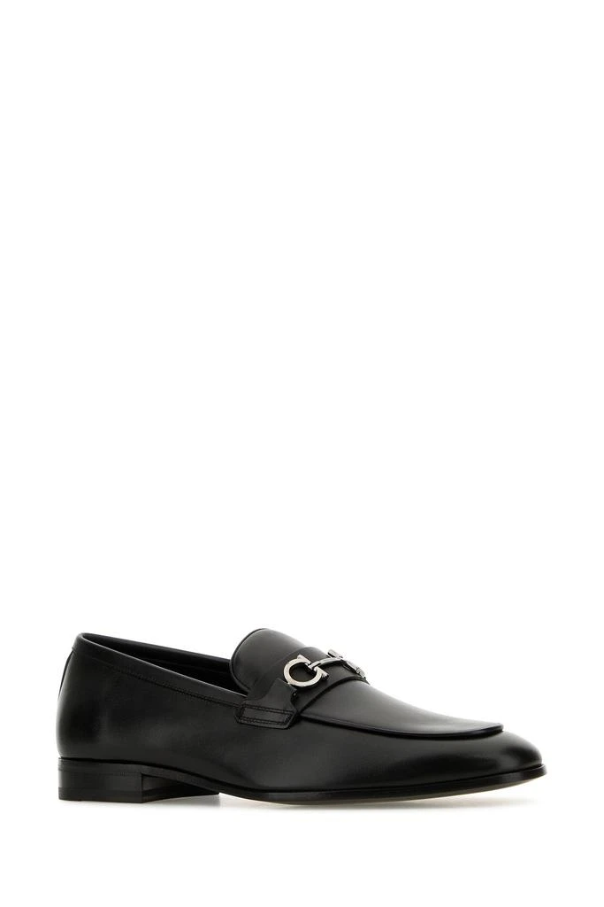 Salvatore Ferragamo Black leather Balty loafers 2