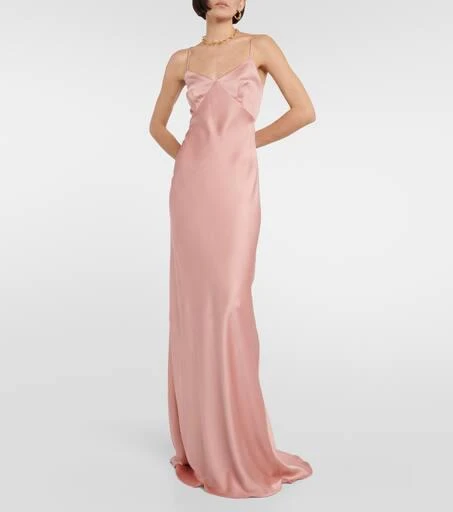 Max Mara Bridal Selce satin slip dress 2