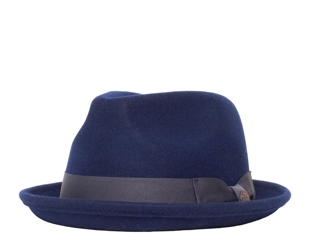 Goorin Bros Charlestowne Wool Pork Pie Fedora Hat Navy 100-0123-NVY 1