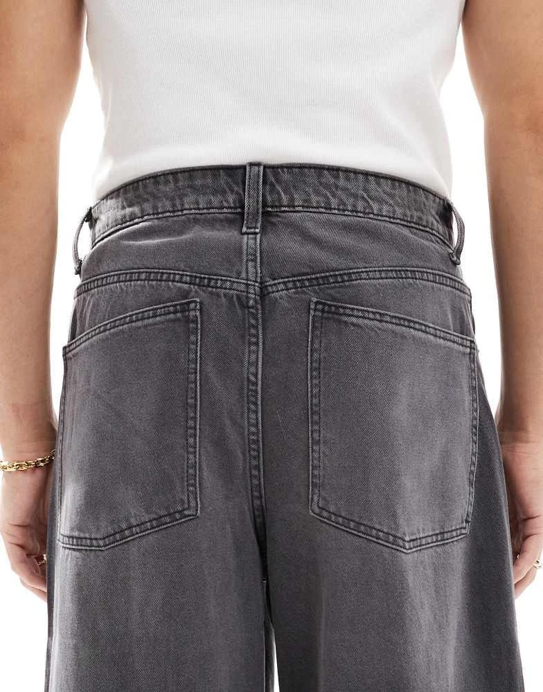 ASOS ASOS DESIGN baggy jeans in washed black 4