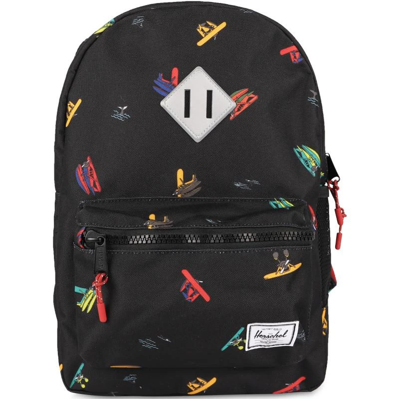 Herschel Supply Airplane print backpack in black 1
