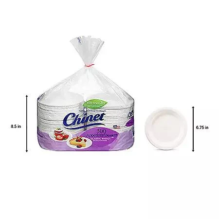 Chinet Chinet Classic Dessert Plates, 6.75", 300 ct. 9