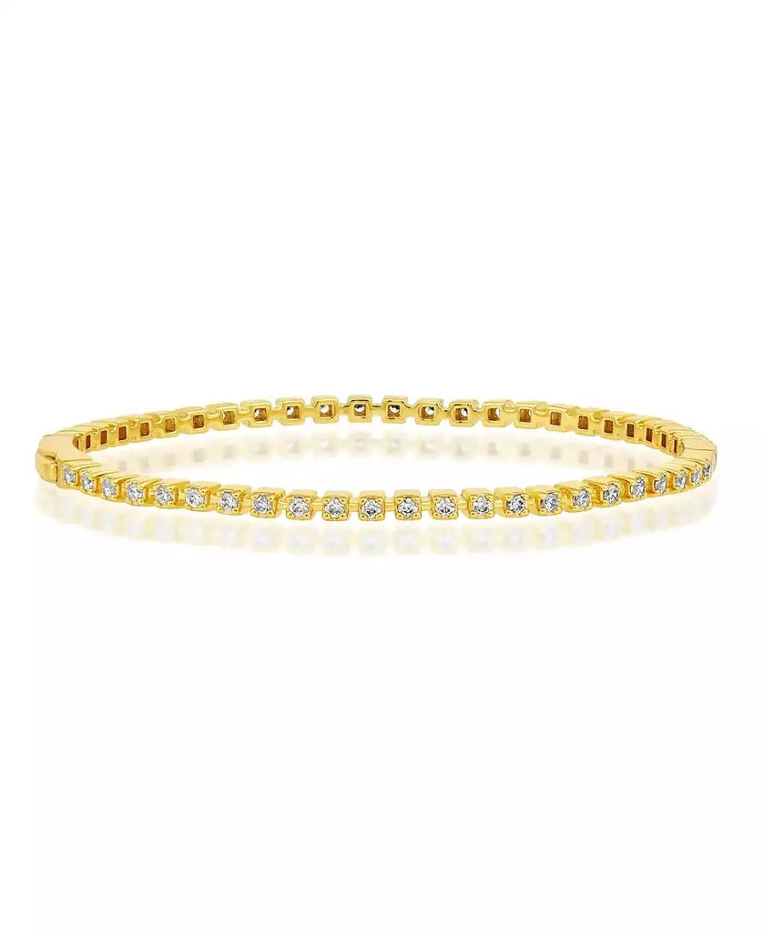 Simona Round 4-Prong CZ Bangle