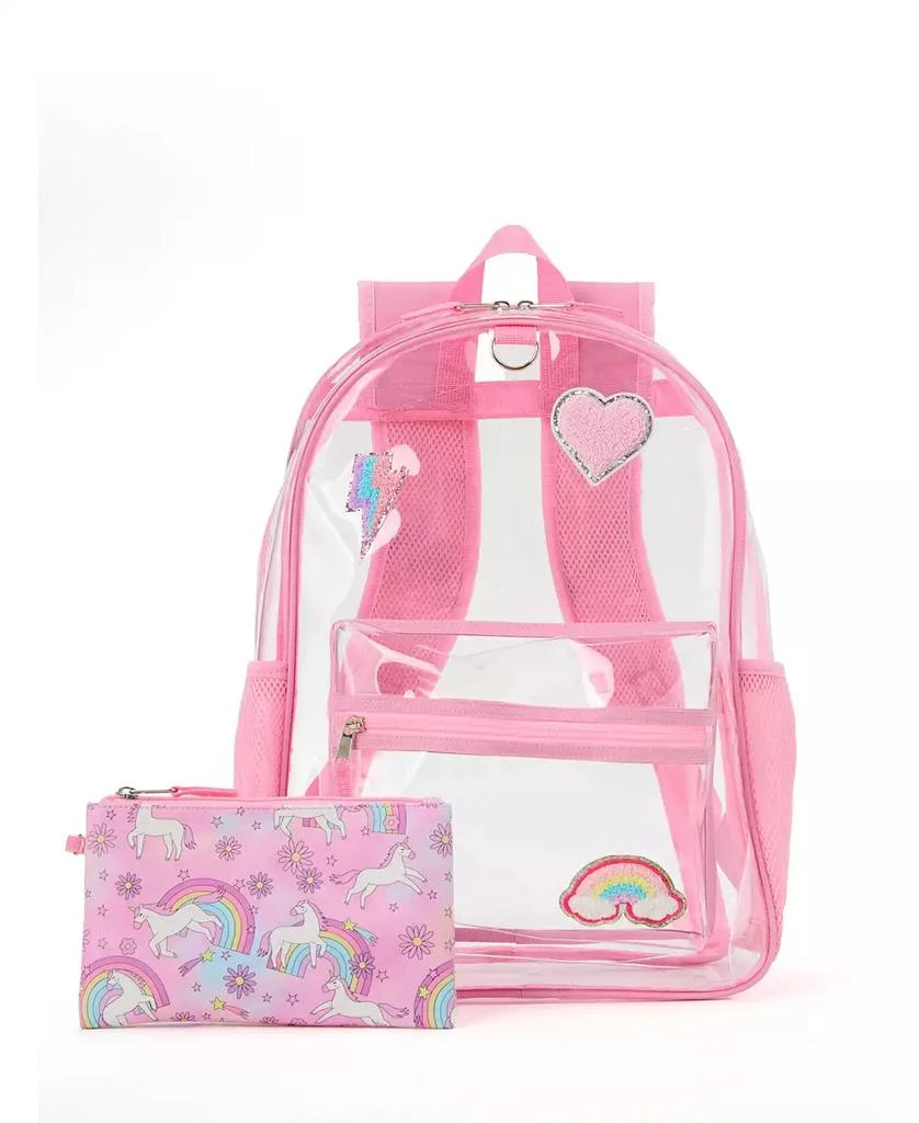InMocean Girl's Unicorn Dreams Clear Backpack Set 1