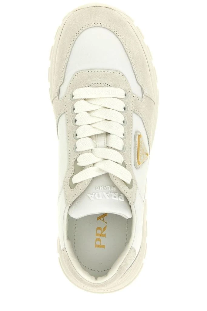 Prada Prada Triangle-Logo Lace-Up Sneakers 4
