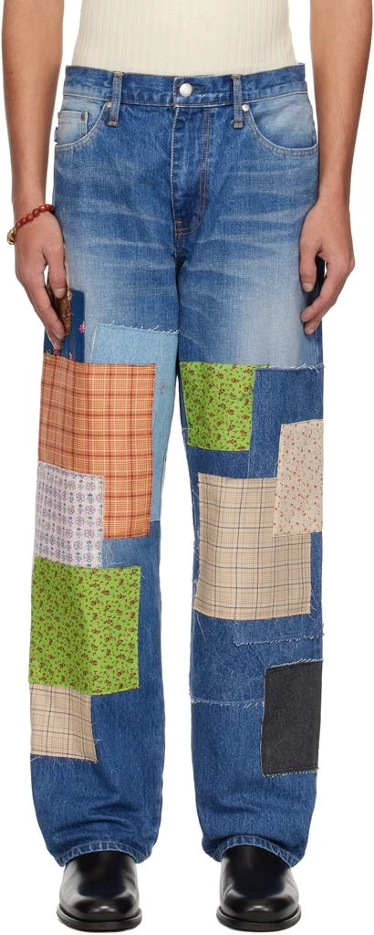 vowels Blue Baggy Jeans 1