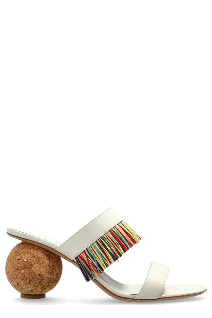 Salvatore Ferragamo Ferragamo Fringed Slip-On Sandals 1