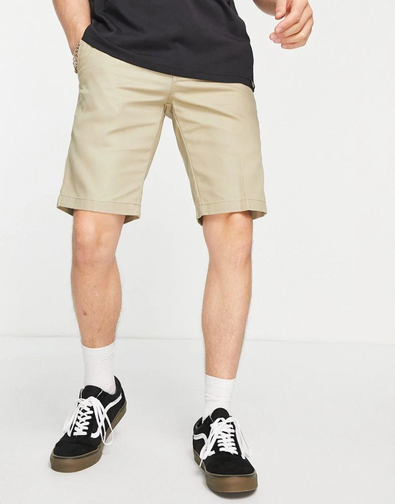 DICKIES Dickies slim fit shorts in beige tan 1